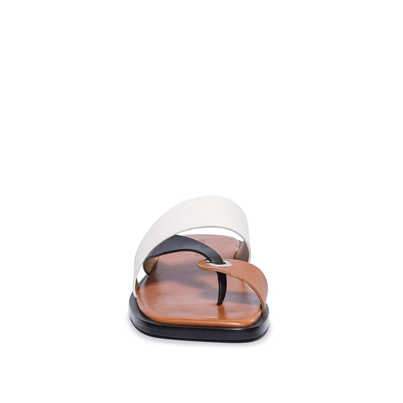 Bernardo Amelia Cross Strap Sandali Scorrevoli Donna Nere Bianche | AMZ5153EO
