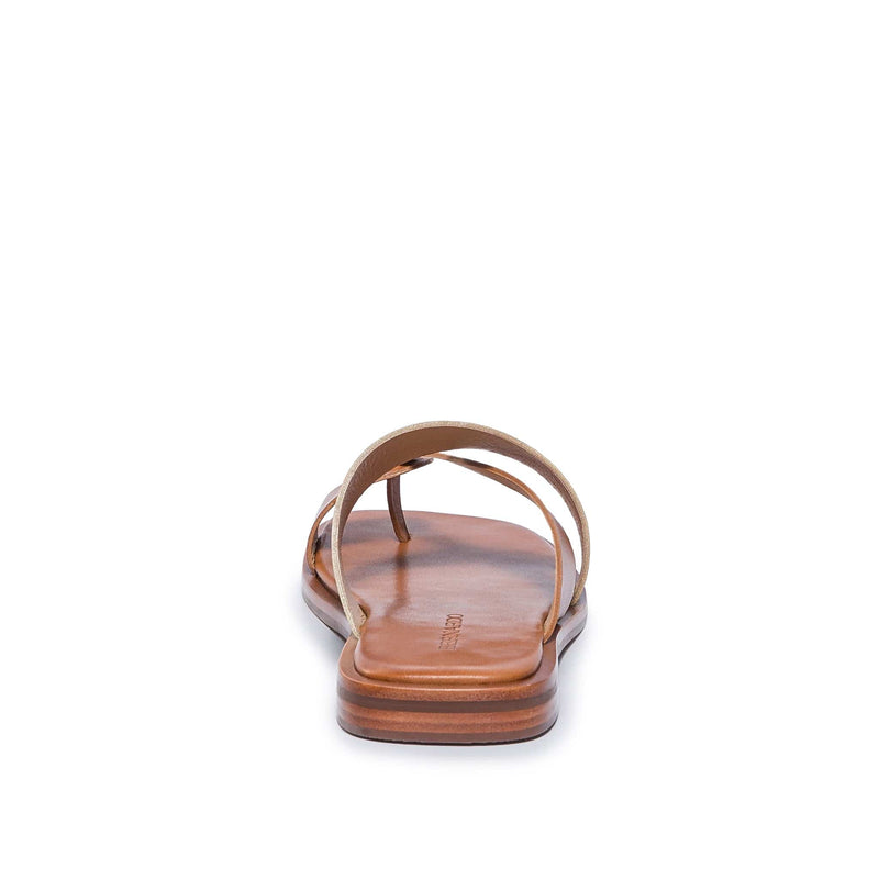Bernardo Amelia Cross Strap Sandali Scorrevoli Donna Oro Marroni | JIA9859WV