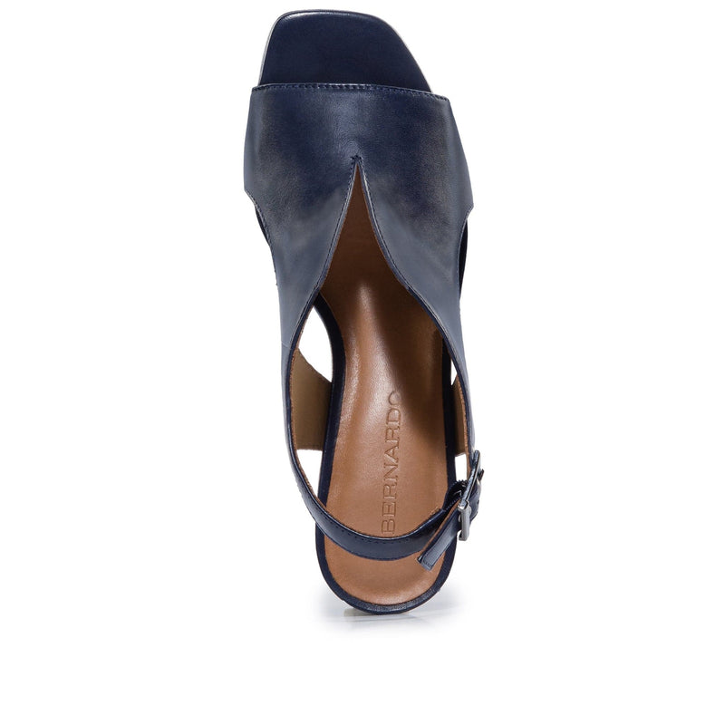 Bernardo Bedford Mid Sandali con Tacco Donna Blu Marino Scuro | PRZ831AW
