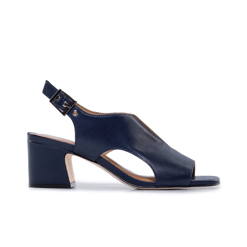 Bernardo Bedford Mid Sandali con Tacco Donna Blu Marino Scuro | PRZ831AW