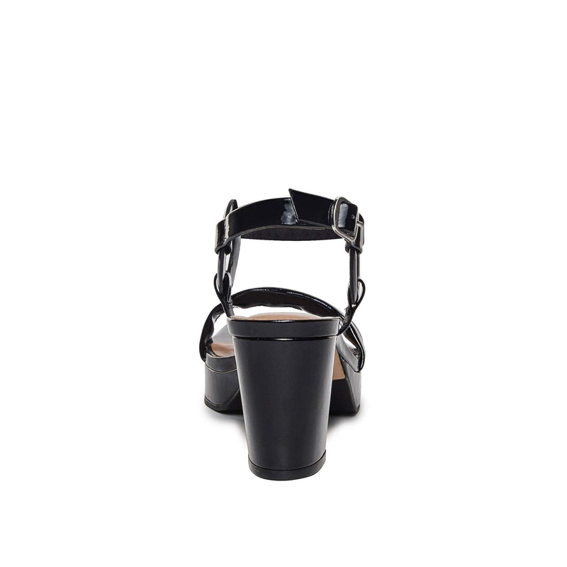 Bernardo Candace Sandali con Plateau Donna Nere | SGA1734BU