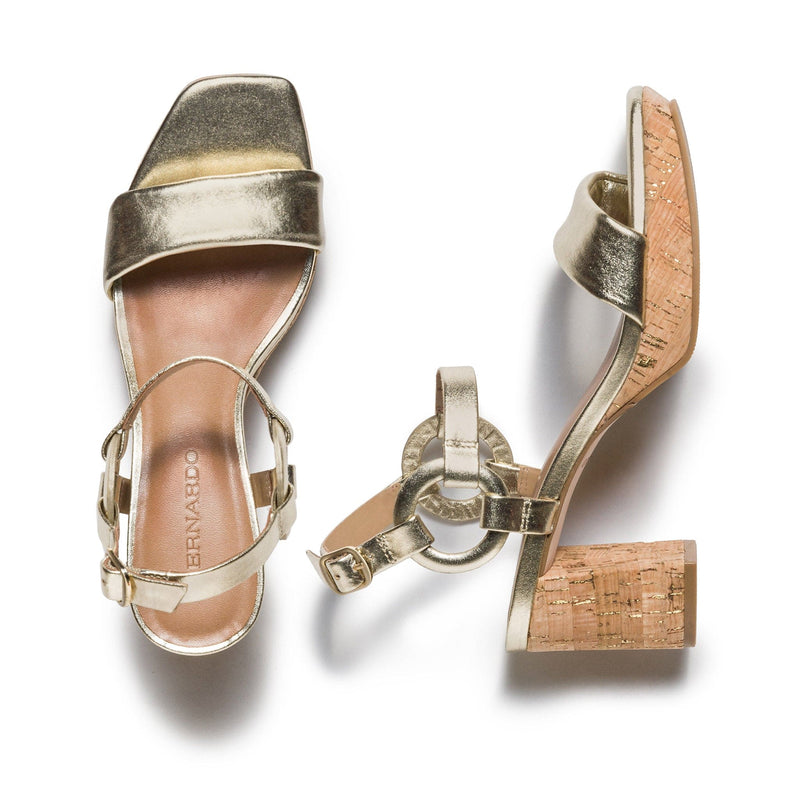 Bernardo Candace Sandali con Plateau Donna Oro | YHC9481HX