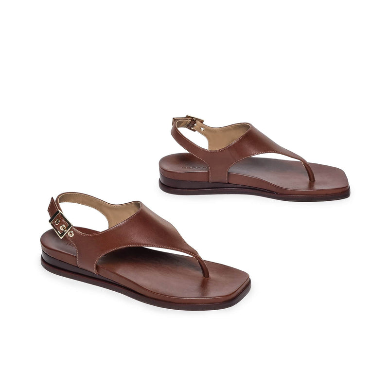 Bernardo Concord Thong Sandali Bassi Donna Cioccolato | BKL8479CU