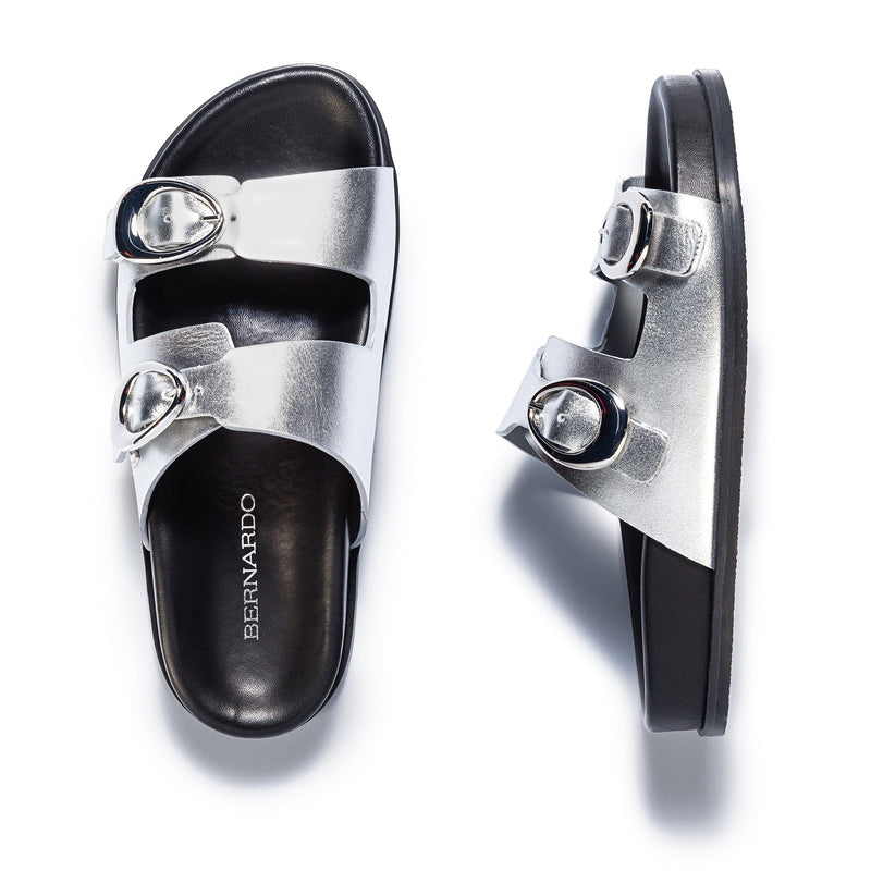 Bernardo Evie Sandali Scorrevoli Donna Argento | OLI8732RX