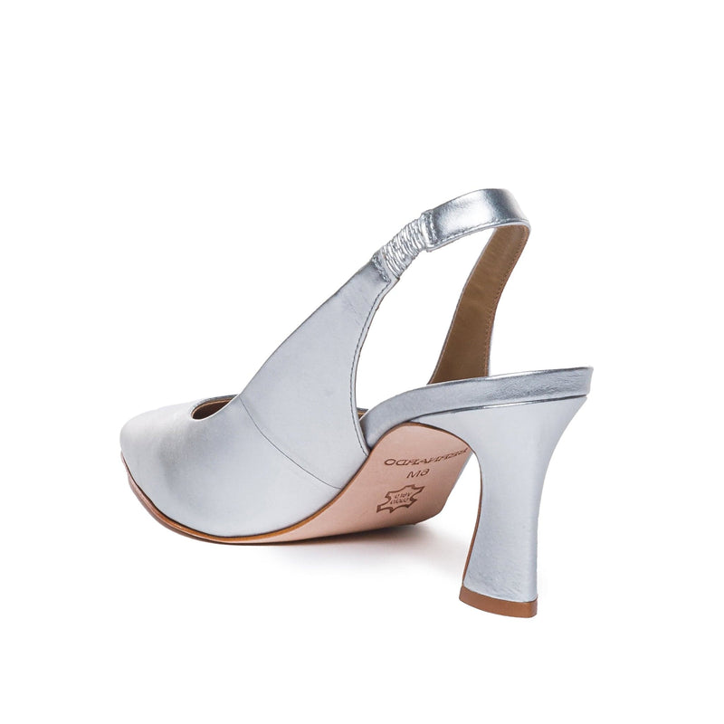 Bernardo Felicity Slingback Décolleté Donna Argento | QYV5581GI