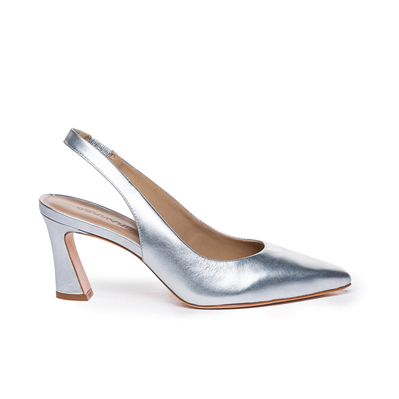 Bernardo Felicity Slingback Décolleté Donna Argento | QYV5581GI