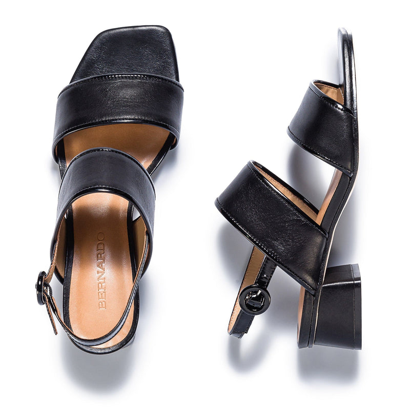 Bernardo Jasper Slingback Sandali con Tacco Donna Nere | URF5327AN