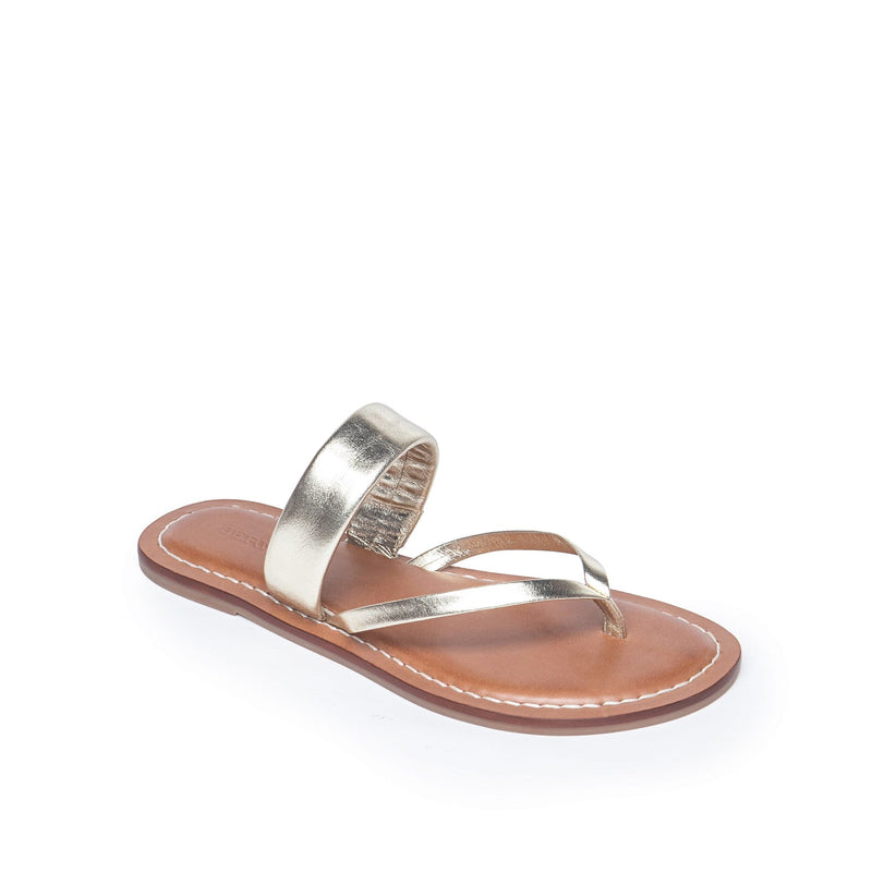 Bernardo Leia Thong Sandali Bassi Donna Oro | KHM679DR