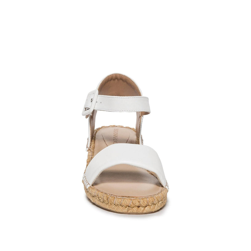 Bernardo Madrid Espadrille Sandali Zeppa Donna Bianche | OLN5350DR