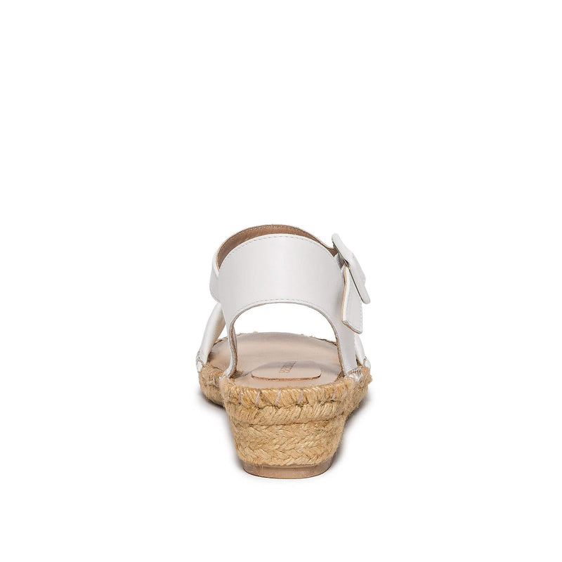 Bernardo Madrid Espadrille Sandali Zeppa Donna Bianche | OLN5350DR