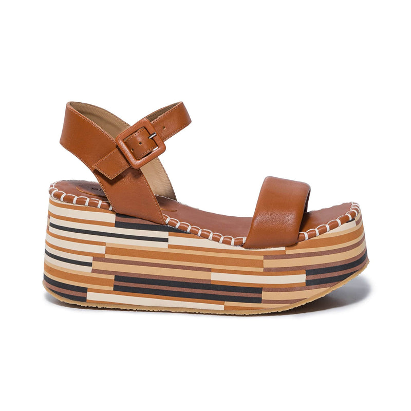 Bernardo Marley Sandali con Plateau Donna Marroni Scuro | KBL3385HR