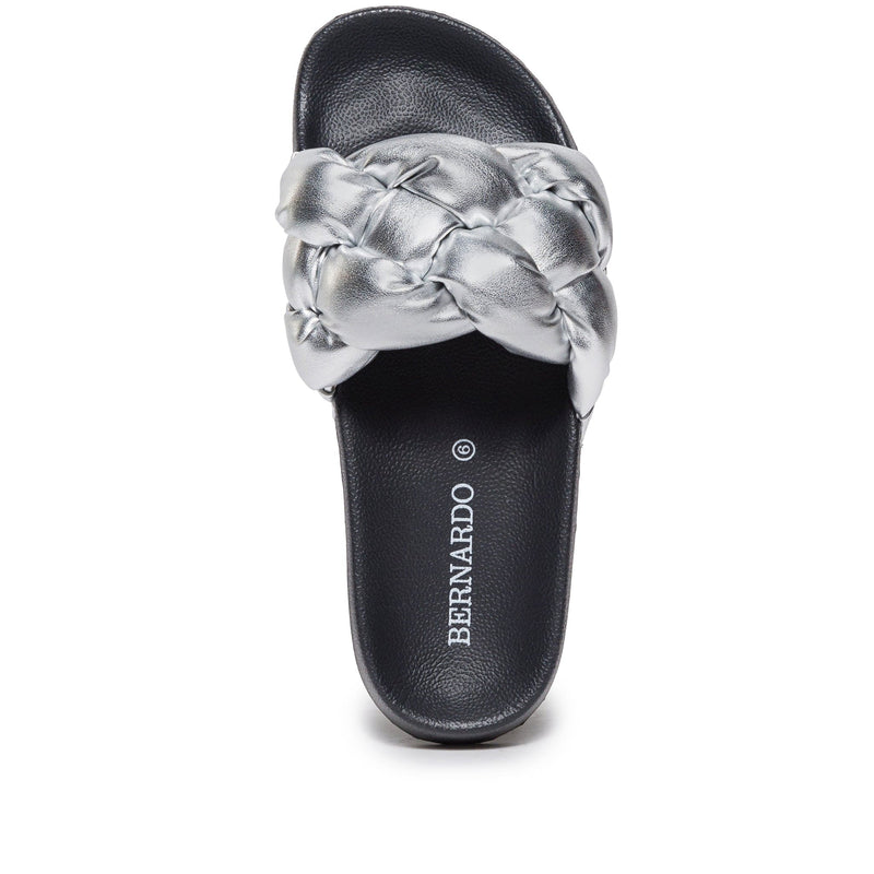 Bernardo Rylee Pool Sandali Scorrevoli Donna Argento | HCQ1585FT