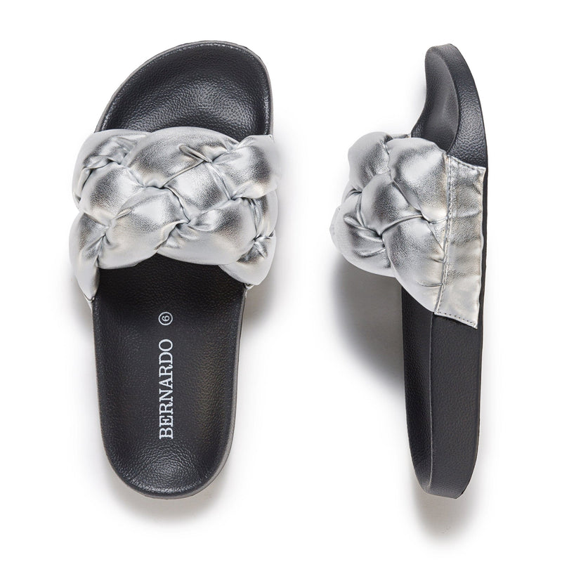 Bernardo Rylee Pool Sandali Scorrevoli Donna Argento | ESH4632XU
