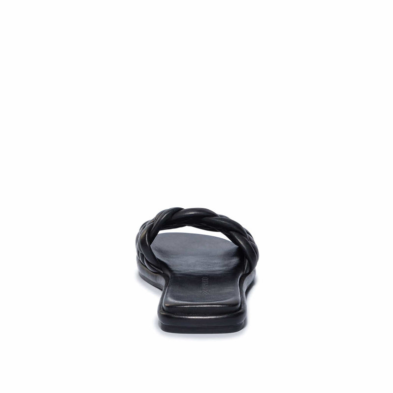 Bernardo Troy Woven Sandali Scorrevoli Donna Nere | EOQ8020BW