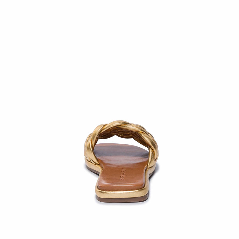 Bernardo Troy Woven Sandali Scorrevoli Donna Oro | HTI2865AW