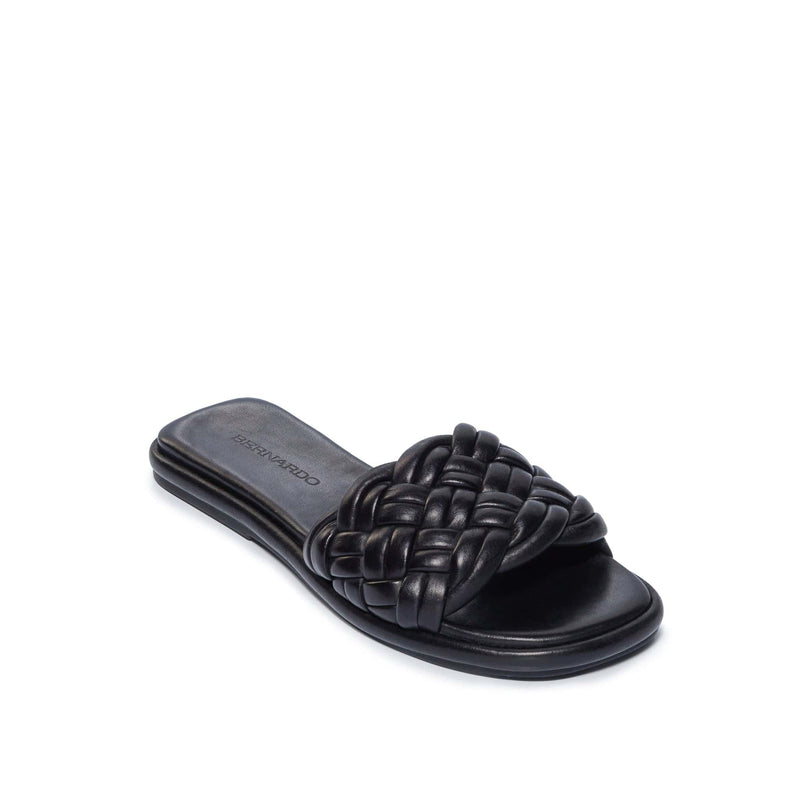 Bernardo Troy Woven Sandali Scorrevoli Donna Nere | JFG275UR