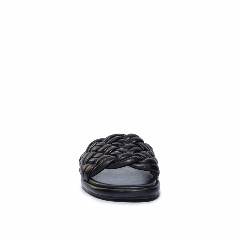 Bernardo Troy Woven Sandali Scorrevoli Donna Nere | JFG275UR