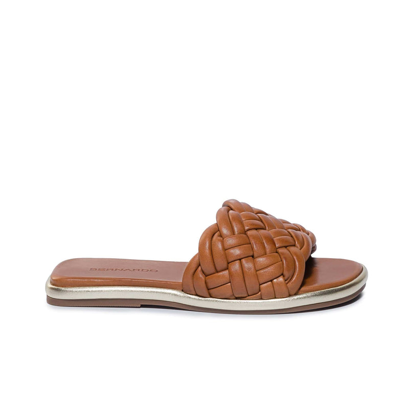 Bernardo Troy Woven Sandali Scorrevoli Donna Marroni Scuro | HKS27100JI