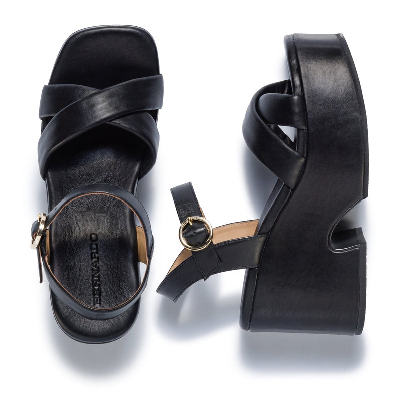 Bernardo Weston Sandali con Plateau Donna Nere | RYN6152MJ